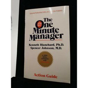 THE ONE Minute Manager Action Guide Book ONLY As-is 1983 Paperback Vintage Estat